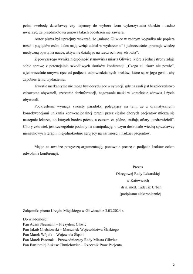 pismo do gliwic 2 odpowiedz na pismo 8.03.3 2 1